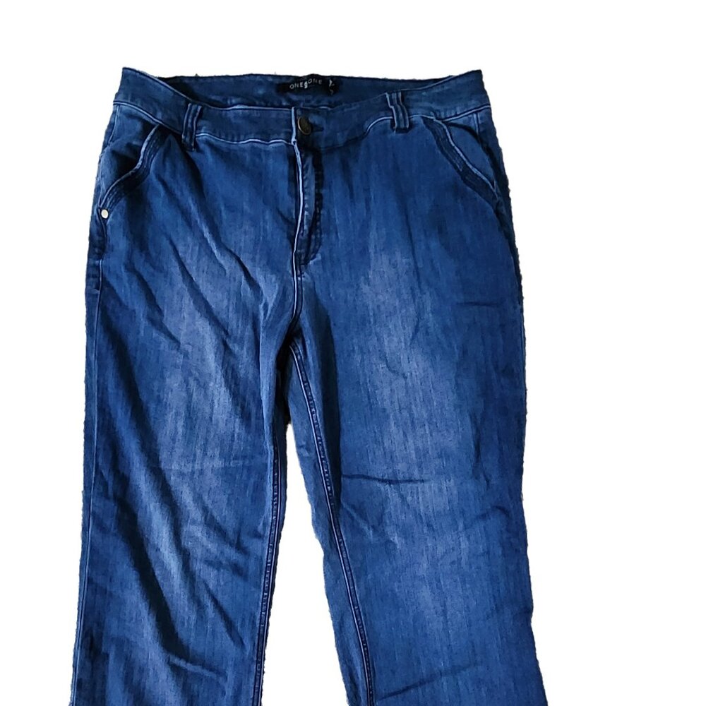 One5One Women’s Straight-Leg Denim Jeans, Size 16/34